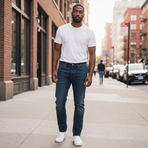 Levi's Blue Regular Fit Jeans 505 Stretch 36x32